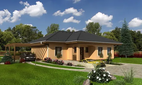 Montažna kuća Bungalow 82, 82 m², Monthaus (Montažne kuće Jevtić)