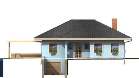 Montažna kuća Bungalow 82, 82 m², Monthaus (Montažne kuće Jevtić)