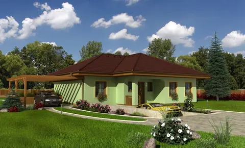 Montažna kuća Bungalow 82, 82 m², Monthaus (Montažne kuće Jevtić)