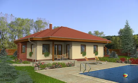 Montažna kuća Bungalow 84, 84 m², Monthaus (Montažne kuće Jevtić)