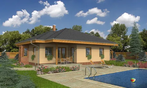 Montažna kuća Bungalow 84, 84 m², Monthaus (Montažne kuće Jevtić)