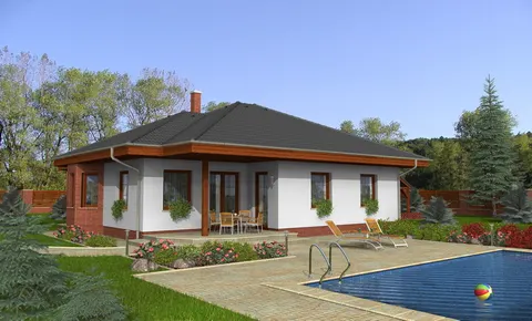 Montažna kuća Bungalow 84, 84 m², Monthaus (Montažne kuće Jevtić)