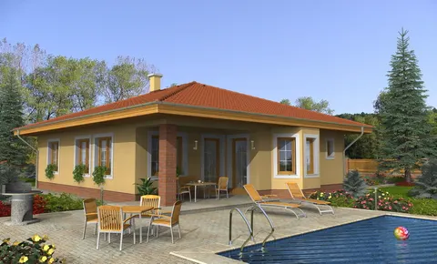 Montažna kuća Bungalow 91, 91 m², Monthaus (Montažne kuće Jevtić)