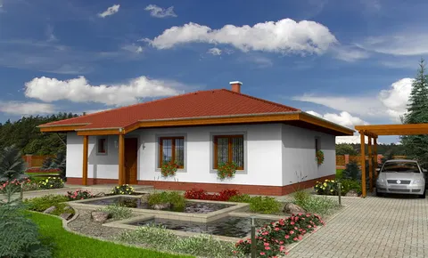 Montažna kuća Bungalow 91, 91 m², Monthaus (Montažne kuće Jevtić)
