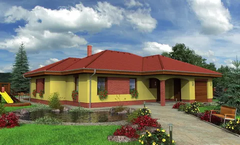 Montažna kuća Bungalow 93, 93 m², Monthaus (Montažne kuće Jevtić)