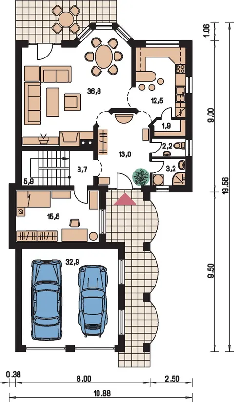 Montažna kuća Elegant 160, 160 m², Monthaus (Montažne kuće Jevtić)