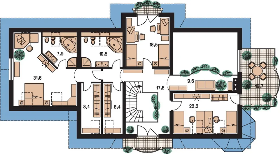 Montažna kuća Exclusiv 250, 250 m², Monthaus (Montažne kuće Jevtić)