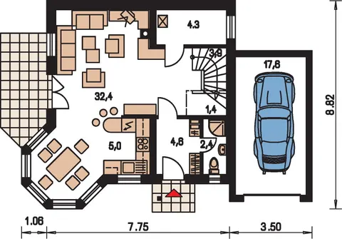 Montažna kuća Klassik 103, 103 m², Monthaus (Montažne kuće Jevtić)