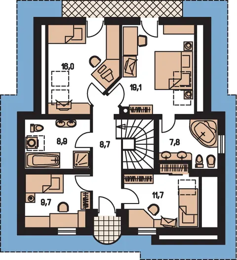 Montažna kuća Klassik 112, 112 m², Monthaus (Montažne kuće Jevtić)