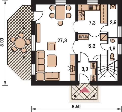 Montažna kuća Klassik 139, 139 m², Monthaus (Montažne kuće Jevtić)