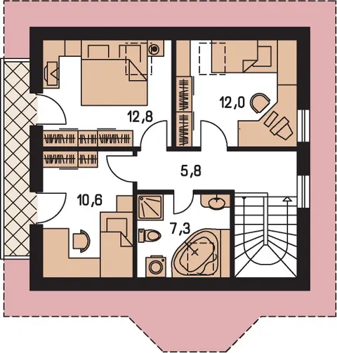 Montažna kuća Klassik 139, 139 m², Monthaus (Montažne kuće Jevtić)