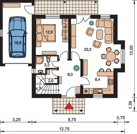 Montažna kuća Klassik 142, 142 m², Monthaus (Montažne kuće Jevtić)