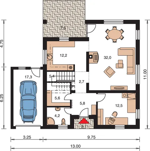Montažna kuća Klassik 150, 150 m², Monthaus (Montažne kuće Jevtić)