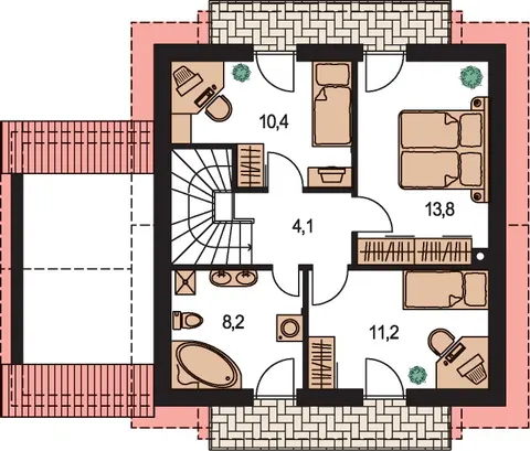 Montažna kuća Klassik 156, 156 m², Monthaus (Montažne kuće Jevtić)