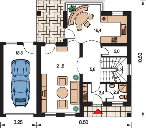 Montažna kuća Klassik 157, 157 m², Monthaus (Montažne kuće Jevtić)