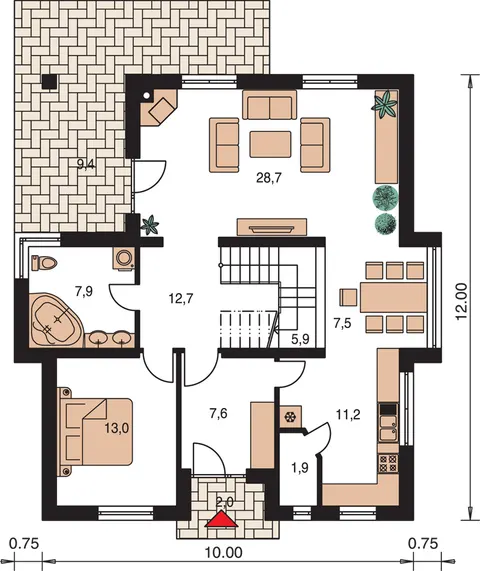 Montažna kuća Klassik 160, 160 m², Monthaus (Montažne kuće Jevtić)