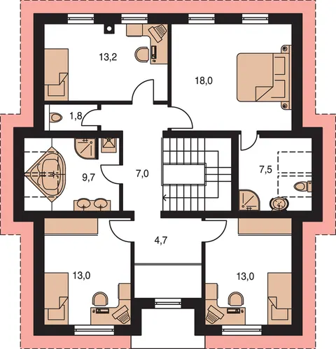 Montažna kuća Klassik 160, 160 m², Monthaus (Montažne kuće Jevtić)
