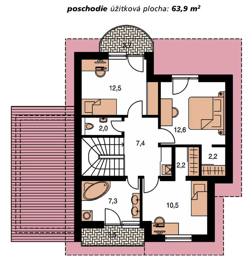 Montažna kuća Klassik 161, 161 m², Monthaus (Montažne kuće Jevtić)