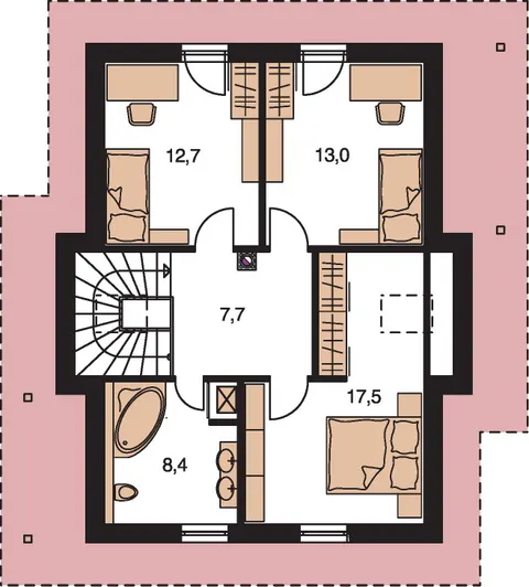 Montažna kuća Klassik 170, 170 m², Monthaus (Montažne kuće Jevtić)