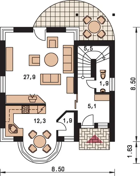 Montažna kuća Milenium 225, 225 m², Monthaus (Montažne kuće Jevtić)
