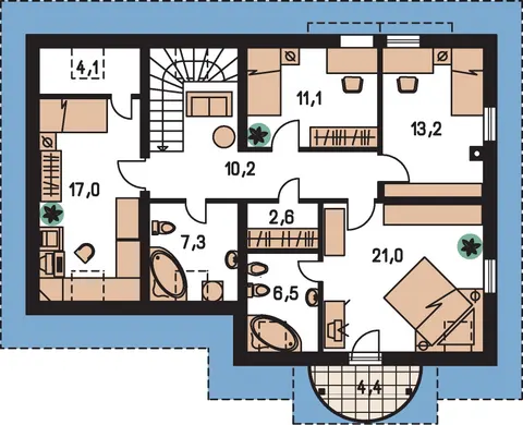 Montažna kuća Milenium 226, 226 m², Monthaus (Montažne kuće Jevtić)