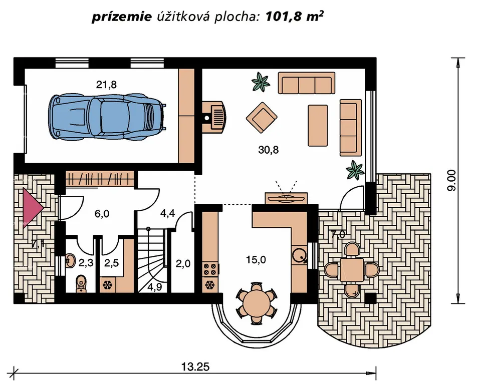 Montažna kuća Milenium 230, 230 m², Monthaus (Montažne kuće Jevtić)