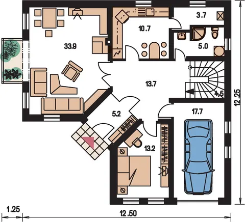 Montažna kuća Premier 140, 140 m², Monthaus (Montažne kuće Jevtić)