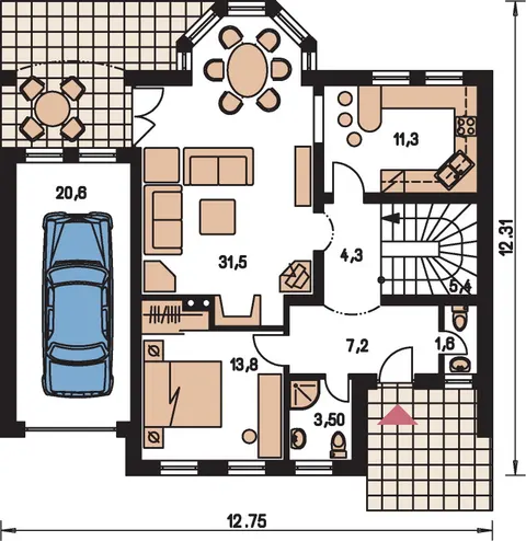 Montažna kuća Premier 150, 150 m², Monthaus (Montažne kuće Jevtić)