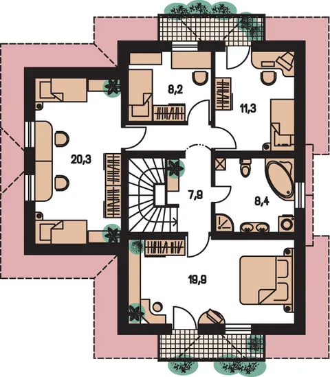 Montažna kuća Premier 151, 151 m², Monthaus (Montažne kuće Jevtić)