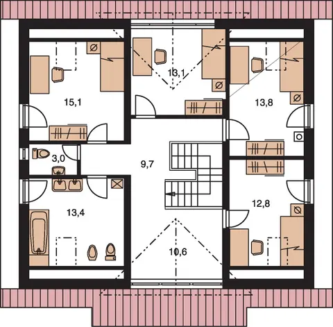 Montažna kuća Premier 174, 174 m², Monthaus (Montažne kuće Jevtić)