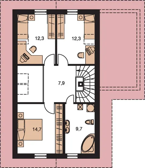 Montažna kuća Premier 186, 186 m², Monthaus (Montažne kuće Jevtić)