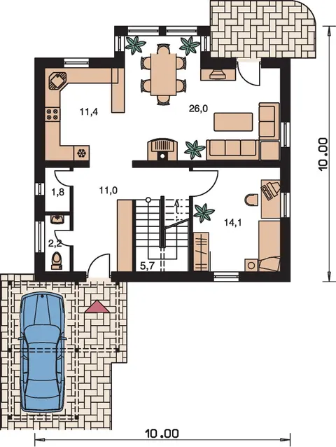 Montažna kuća Premier 187, 187 m², Monthaus (Montažne kuće Jevtić)