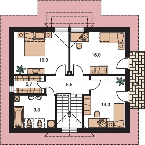 Montažna kuća Premier 187, 187 m², Monthaus (Montažne kuće Jevtić)