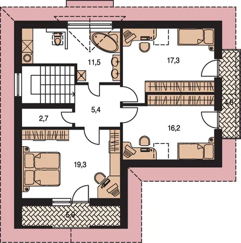 Montažna kuća Premier 188, 188 m², Monthaus (Montažne kuće Jevtić)