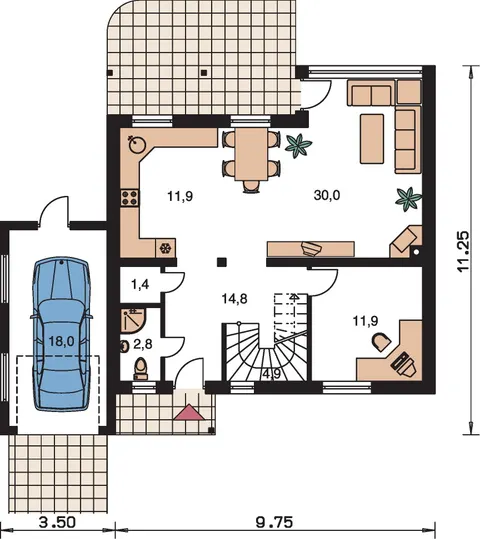 Montažna kuća Premier 189, 189 m², Monthaus (Montažne kuće Jevtić)