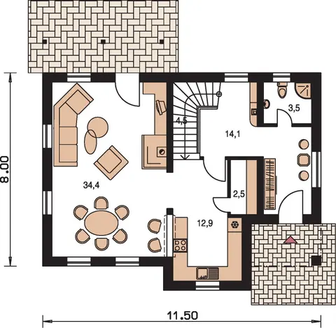 Montažna kuća Premier 192, 192 m², Monthaus (Montažne kuće Jevtić)
