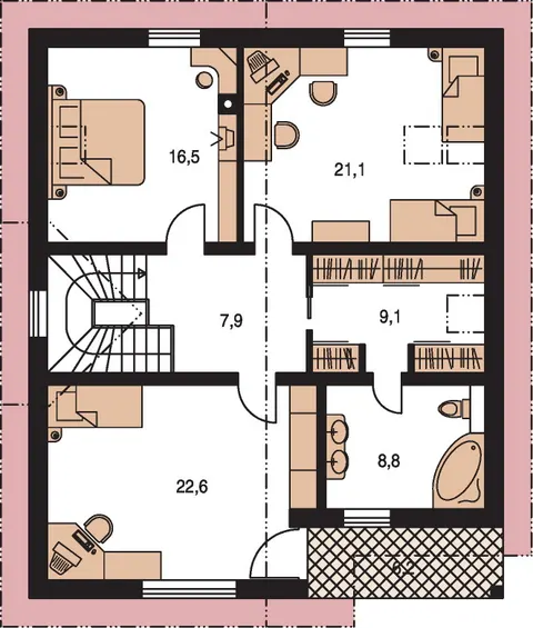 Montažna kuća Premier 193, 193 m², Monthaus (Montažne kuće Jevtić)