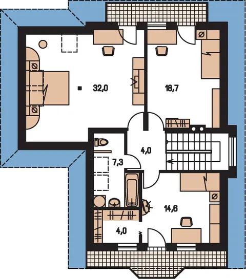Montažna kuća Premier 95, 95 m², Monthaus (Montažne kuće Jevtić)