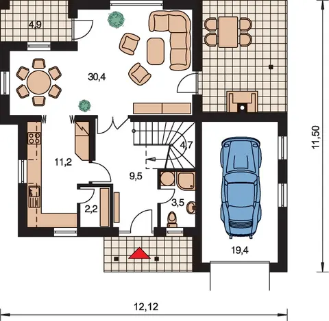 Montažna kuća Premium 221, 221 m², Monthaus (Montažne kuće Jevtić)