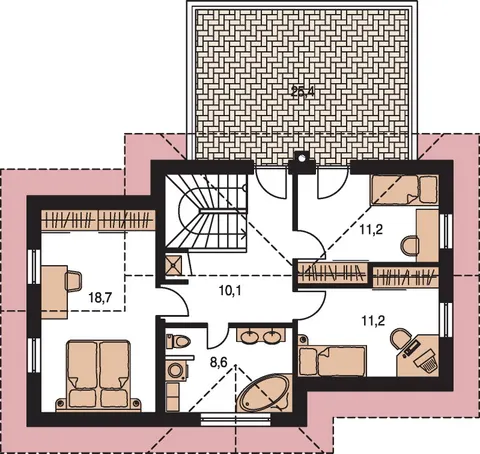 Montažna kuća Premium 231, 231 m², Monthaus (Montažne kuće Jevtić)