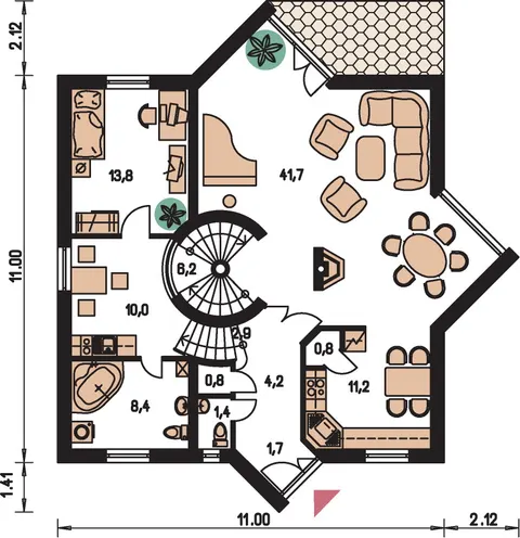 Montažna kuća Prestige 210, 210 m², Monthaus (Montažne kuće Jevtić)