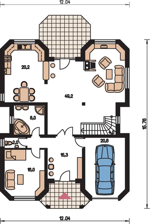 Montažna kuća Riviera 200, 200 m², Monthaus (Montažne kuće Jevtić)