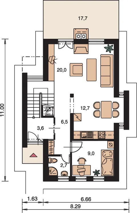 Montažna kuća Trend 268, 268 m², Monthaus (Montažne kuće Jevtić)