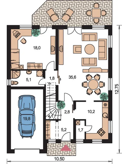 Montažna kuća Trend 270, 270 m², Monthaus (Montažne kuće Jevtić)