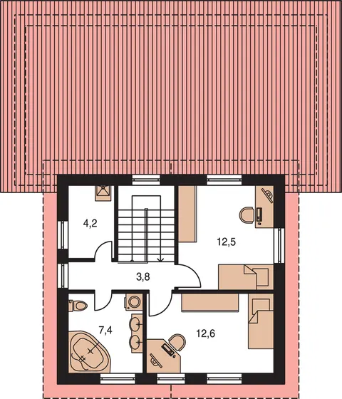 Montažna kuća Trend 276, 276 m², Monthaus (Montažne kuće Jevtić)