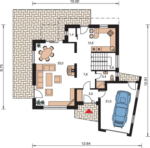 Montažna kuća Trend 278, 278 m², Monthaus (Montažne kuće Jevtić)