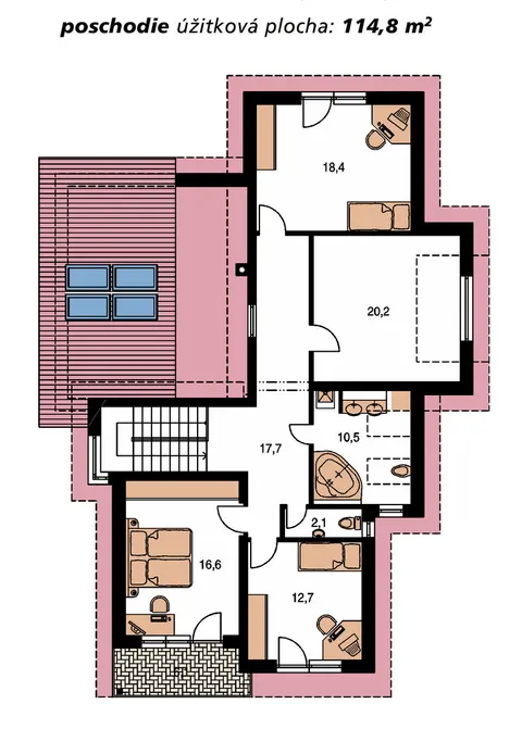 Montažna kuća Trend 279, 279 m², Monthaus (Montažne kuće Jevtić)