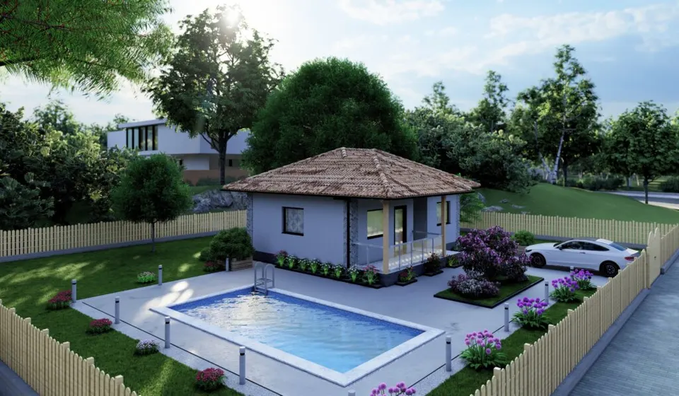 Montažna kuća Ivana, 66 m², MS Montažne Kuće