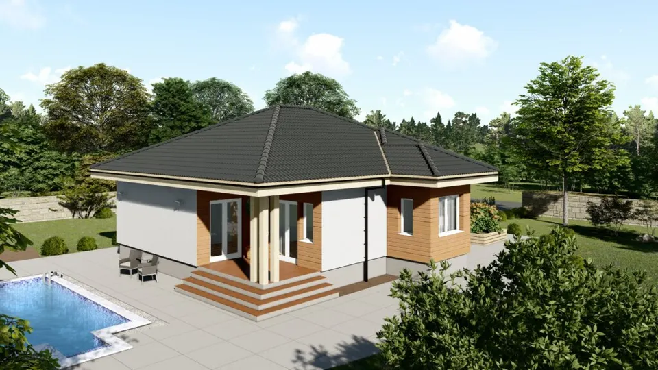 Montažna kuća Mia, 153 m², MS Montažne Kuće