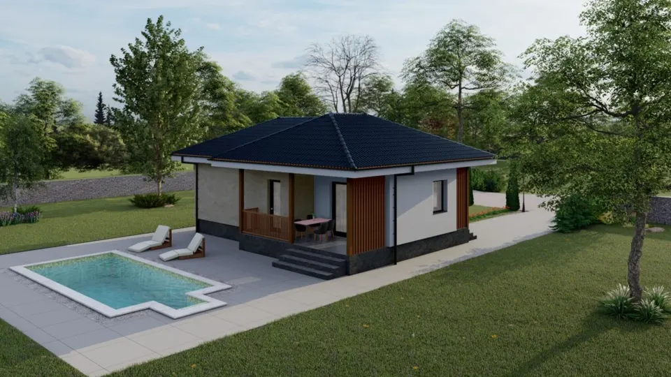 Montažna kuća Nicol, 79 m², MS Montažne Kuće